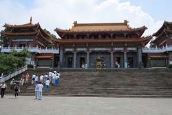 Jeden z největším chrámu na Taiwanu